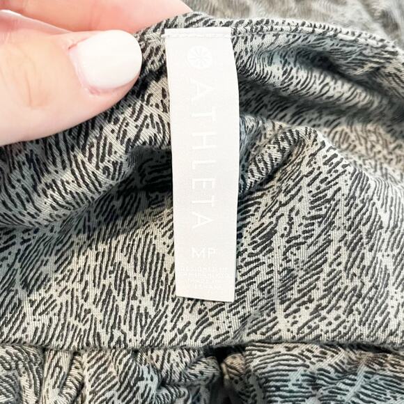 Athleta Santorini Thera Printed Mini Tank Dress Mojave Laurel Olive Green MP - Picture 2 of 7